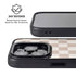 Neutral Checkered iPhone 15 Pro Kickstand Case